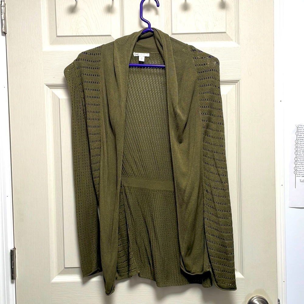 Olive Green Cardigan